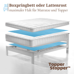 Topper Stopper™ - Matratzen Antirutsch Unterlage